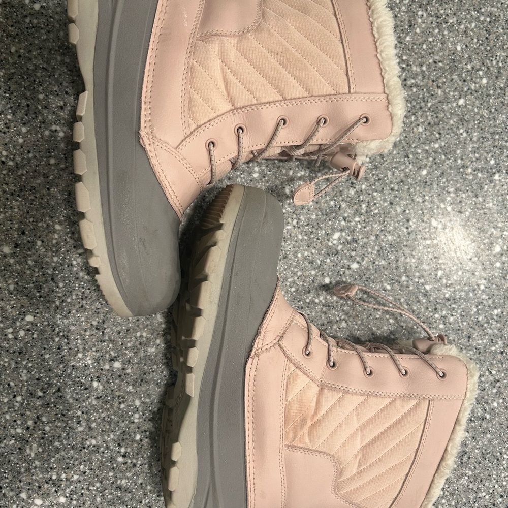 Girls Blush Pink Snow boots - Picture 2 of 4